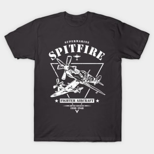 Supermarine Spitfire WW2 Fighter T-Shirt